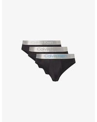 Calvin Klein - Micro-Stretch Pack Of Three Jersey Briefs - Lyst