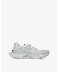 Balenciaga - Circuit Faux-Leather And Mesh Low-Top Trainers - Lyst