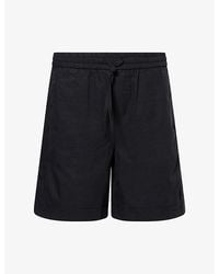 The Couture Club - Cupro Panelled Woven Shorts - Lyst