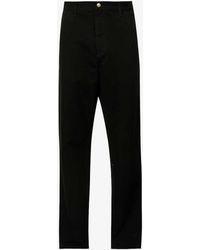 Carhartt - Single Knee Straight Relaxed-fit Organic-cotton Trousers - Lyst