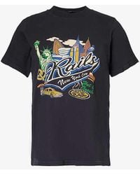 Rails - Graphic-print Cotton-jersey T-shirt - Lyst