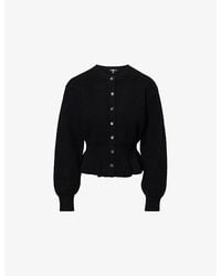 PAIGE - Roslin Ribbed Wool-Blend Cardigan - Lyst