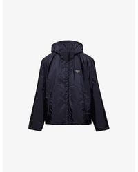 Prada - Enamelled-Logo Re-Nylon Bomber Jacket - Lyst