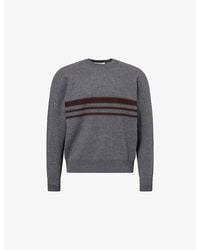 Craig Green - Felt Stripe Merino-Wool Jumper - Lyst