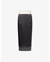 RÓHE Frames - Inside-Out Wool-Blend Midi Skirt - Lyst