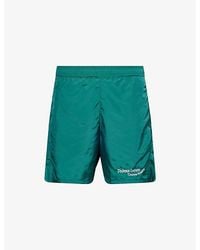 Palmes - Embroidered-Logo Relaxed-Fit Shell Shorts - Lyst