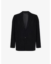 Homme Plissé Issey Miyake - Basic Pleated Regular-fit Knitted Jacket - Lyst