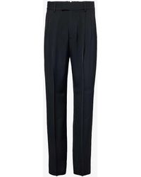Amiri - Double Pleated Wide-leg Relaxed-fit Woven Trousers - Lyst