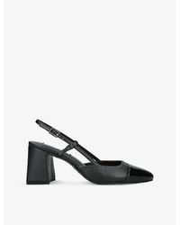 Steve Madden - Zeina Sling-Back Leather Heeled Sandal - Lyst