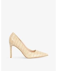 Dune - Assured Leather Heeled Courts - Lyst