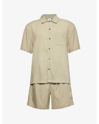 Calvin Klein - Short-sleeved Regular-fit Woven Pyjamas X - Lyst