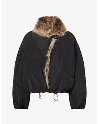 Isabel Marant - Charone Faux-Fur Lined Woven Parka Jacket - Lyst