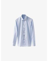 Eton - Solid Signature Contemporary-Fit Cotton Twill Shirt - Lyst