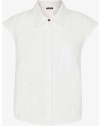 Whistles - Olivia Regular-fit Sleeveless Linen Shirt - Lyst