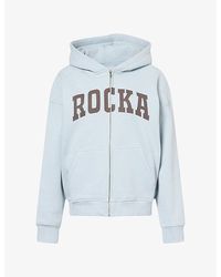 Ru & Rocka - Varsity Logo-Print Jersey Hoody - Lyst