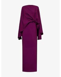 ‎Taller Marmo - Eolia Flared-Sleeves Woven Maxi Dress - Lyst