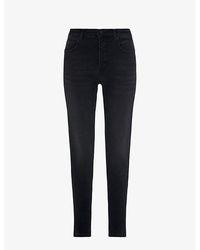 Whistles - High-Rise Sculpted Stretch-Denim Skinny Jeans - Lyst