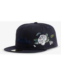 KTZ - 59fifty Brand-embroidered Cotton-twill Cap - Lyst