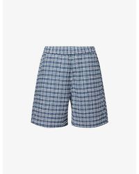 Carhartt - Kander Checked Cotton Shorts - Lyst