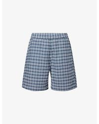 Carhartt - Kander Checked Cotton Shorts - Lyst