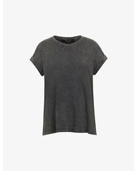 AllSaints - Anna Acid Wash Cotton T-shirt - Lyst