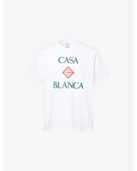 CASABLANCA - Classic-Logo Cotton T-Shirt - Lyst