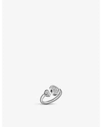 Chopard - Happy Hearts 18Ct- And 0.22Ct Round-Cut Diamond Ring - Lyst