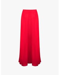 Ro&zo - Bias-Cut Satin Maxi Skirt - Lyst