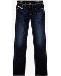 DIESEL - 985 Larkee Faded-wash Straight-leg Stretch-denim Jeans - Lyst