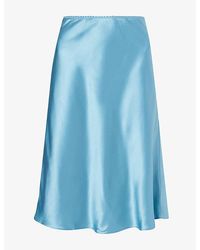 Reformation - Layla Mid-Rise Silk Mini Skirt - Lyst