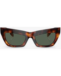Burberry - Be4405 Cat-eye-frame Acetate Sunglasses - Lyst