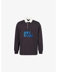 JW Anderson - Art Club Rugby Long-Sleeves Cotton-Jersey Polo Shirt - Lyst