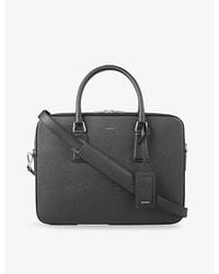 Sandro - Large Reconstituted Faux Leather Briefcase - Lyst