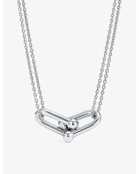 Tiffany & Co. - Tiffany Hardwear Double Link Sterling-silver Pendant Necklace - Lyst