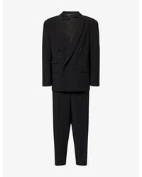 Giorgio Armani - Single-Breasted Peak-Lapel Virgin-Wool Suit - Lyst