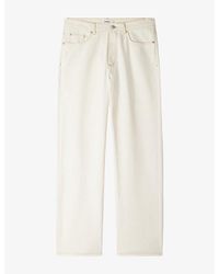Sandro - Straight-Leg Relaxed-Fit Denim Jeans - Lyst