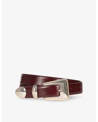 The Kooples - Western-Buckle Leather Belt - Lyst