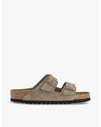 Birkenstock - Arizona Double-Strap Leather Sandals - Lyst