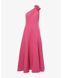 Roland Mouret - 3D-Flower Strapless Woven Gown - Lyst