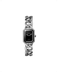 CHANEL - H7020 Première Chain Steel, Lacquer, Onyx And 0.38Ct Diamond High-Precision Quartz Movement Watch - Lyst