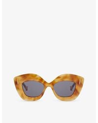 Loewe - Retro Screen Cat-eye Acetate Sunglasses - Lyst