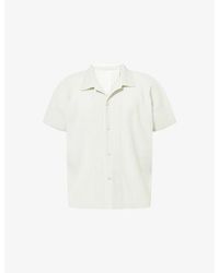 Homme Plissé Issey Miyake - Basics Pleated Knitted Shirt - Lyst
