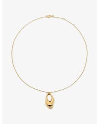 Monica Vinader - Antica Large 18Ct Vermeil Necklace - Lyst