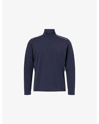 J.Lindeberg - Leon Quarter Zip Mid Layer Long-Sleeve Top - Lyst