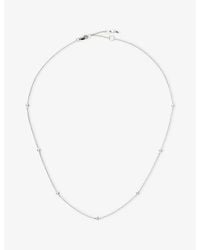 Missoma - Fine Floating 0.06Ct Diamond 14Ct Necklace - Lyst