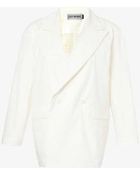 Issey Miyake - Shaped Membrane Double-breasted Woven Blazer - Lyst