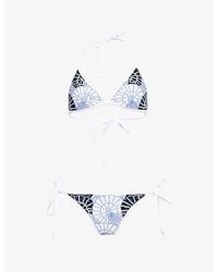 Oceanus - X Zandra Rhodes Swirlshell Beaded Bikini Set - Lyst