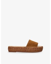 Manebí - Chunky Suede Espadrille Slides - Lyst