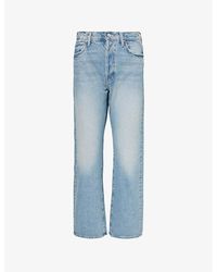 Mother - The Ditcher Hover Straight-leg Mid-rise Jeans - Lyst