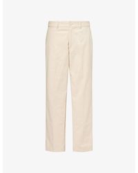 Percival - Straight Leg Cotton Chino Trousers - Lyst